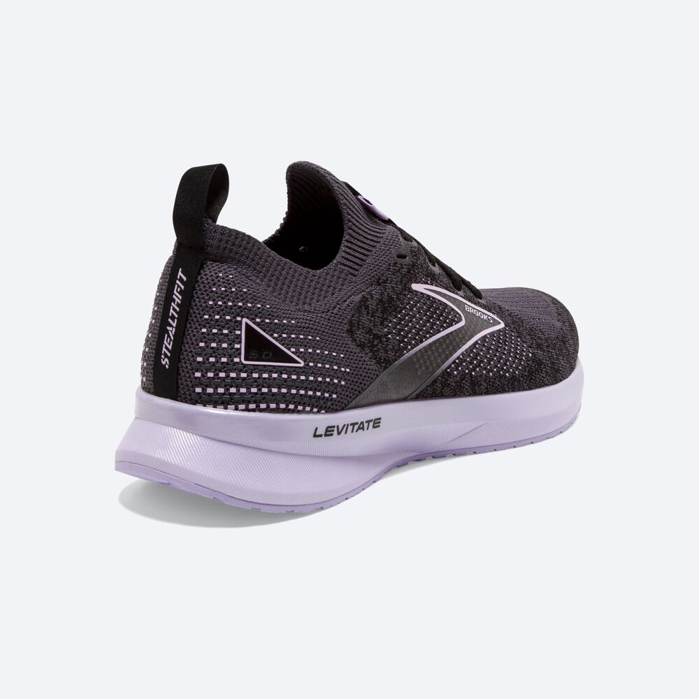 Brooks Levitate StealthFit 5 Löparskor Dam Svarta | NBR-164250