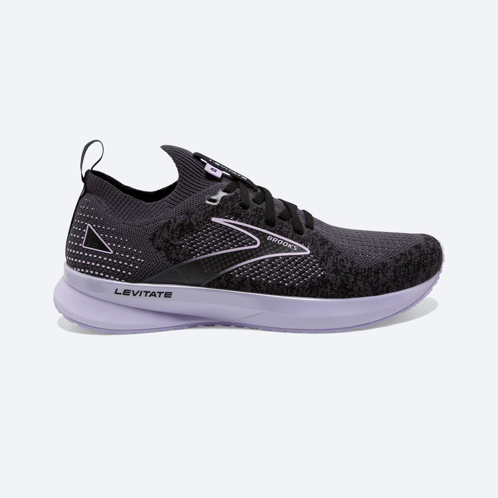 Brooks Levitate StealthFit 5 Löparskor Dam Svarta | NBR-164250