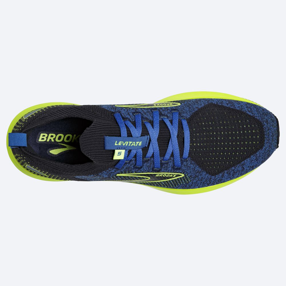 Brooks Levitate StealthFit 5 Löparskor Herr Blå | FOG-685317