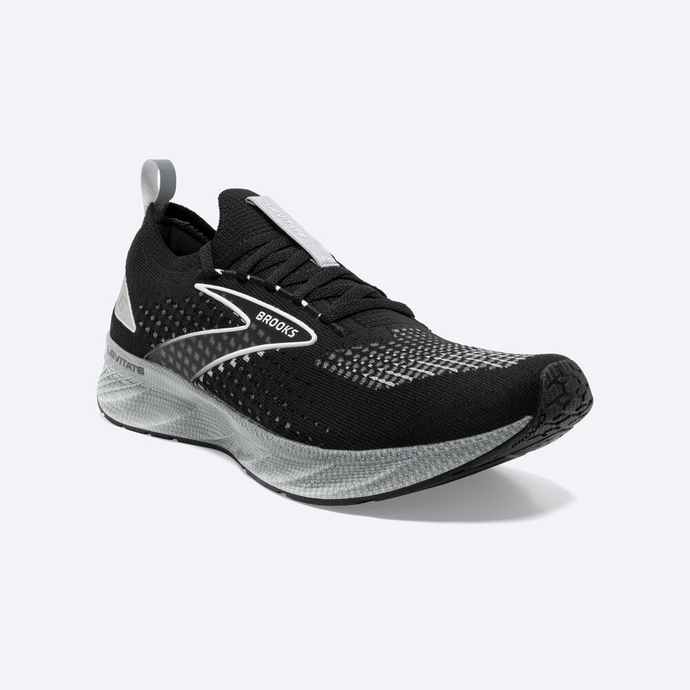 Brooks Levitate StealthFit 6 Löparskor Herr Svarta/Grå | CTJ-729153