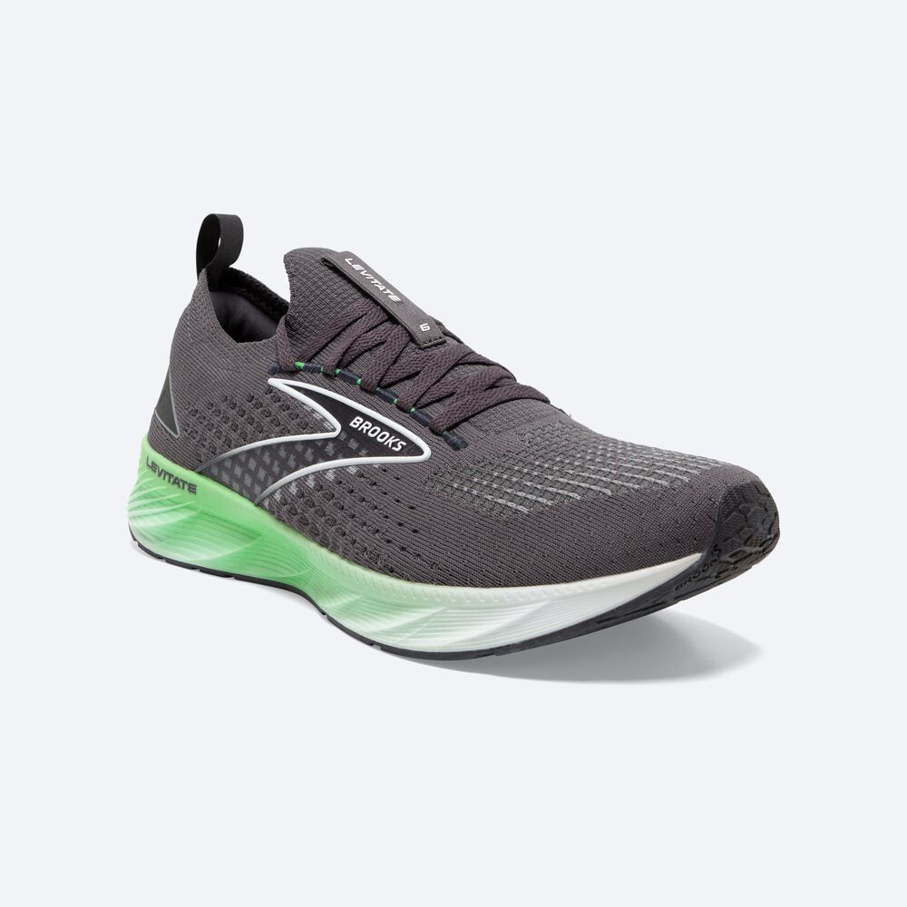 Brooks Levitate StealthFit 6 Löparskor Herr Svarta/Gröna/Vita | WBP-847039