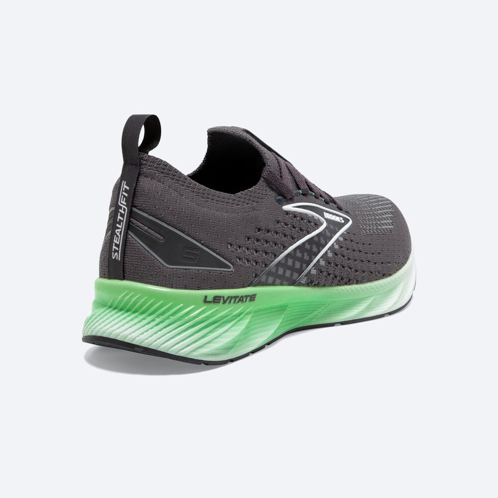 Brooks Levitate StealthFit 6 Löparskor Herr Svarta/Gröna/Vita | WBP-847039