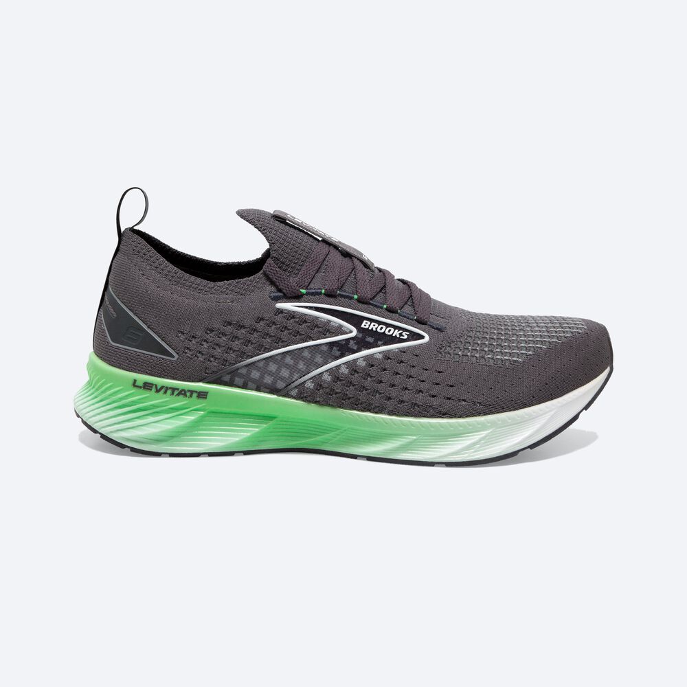 Brooks Levitate StealthFit 6 Löparskor Herr Svarta/Gröna/Vita | WBP-847039