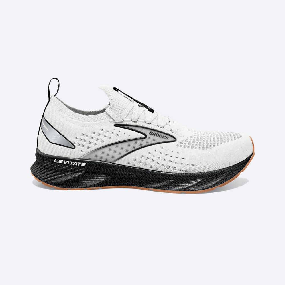 Brooks Levitate StealthFit 6 Löparskor Herr Vita/Svarta | ZDH-201367