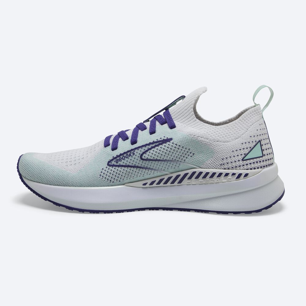 Brooks Levitate StealthFit GTS 5 Löparskor Dam Vita/Marinblå Blå | XFD-063925