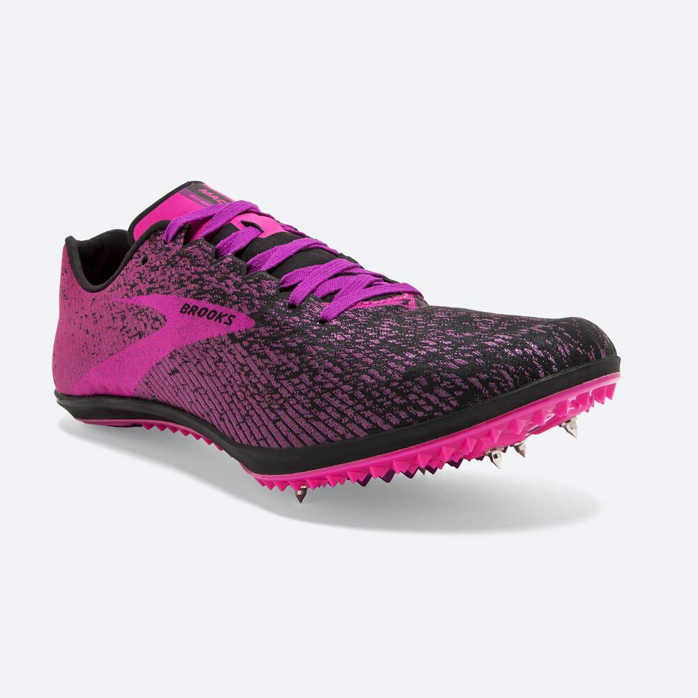 Brooks Mach 19 Spikskor Dam Svarta/Rosa | IPW-972084