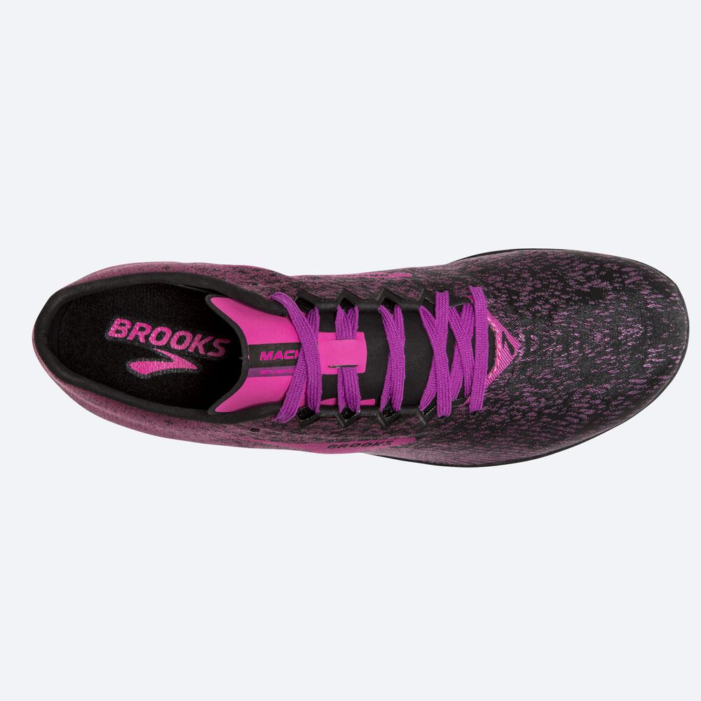 Brooks Mach 19 Spikskor Dam Svarta/Rosa | IPW-972084