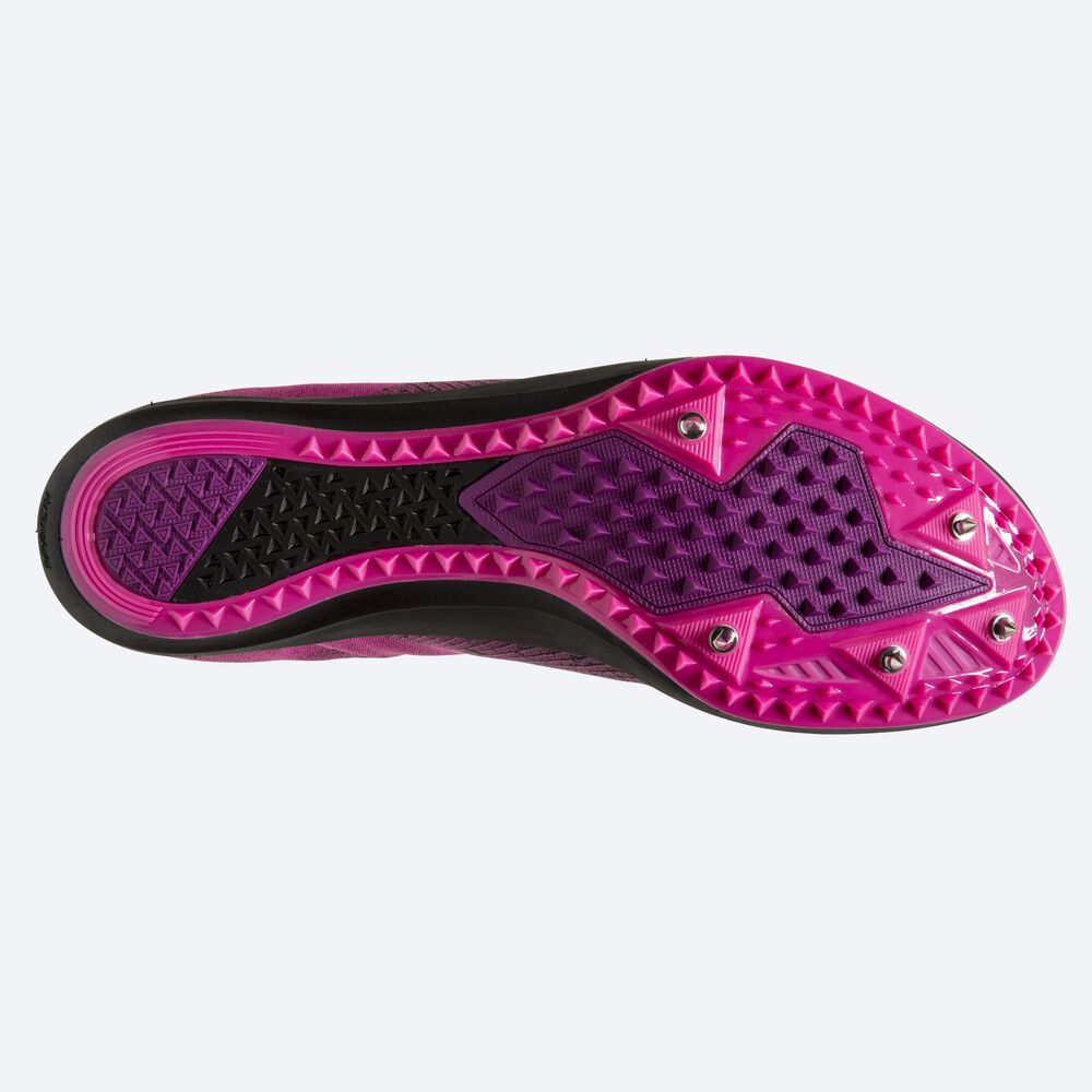 Brooks Mach 19 Spikskor Dam Svarta/Rosa | IPW-972084