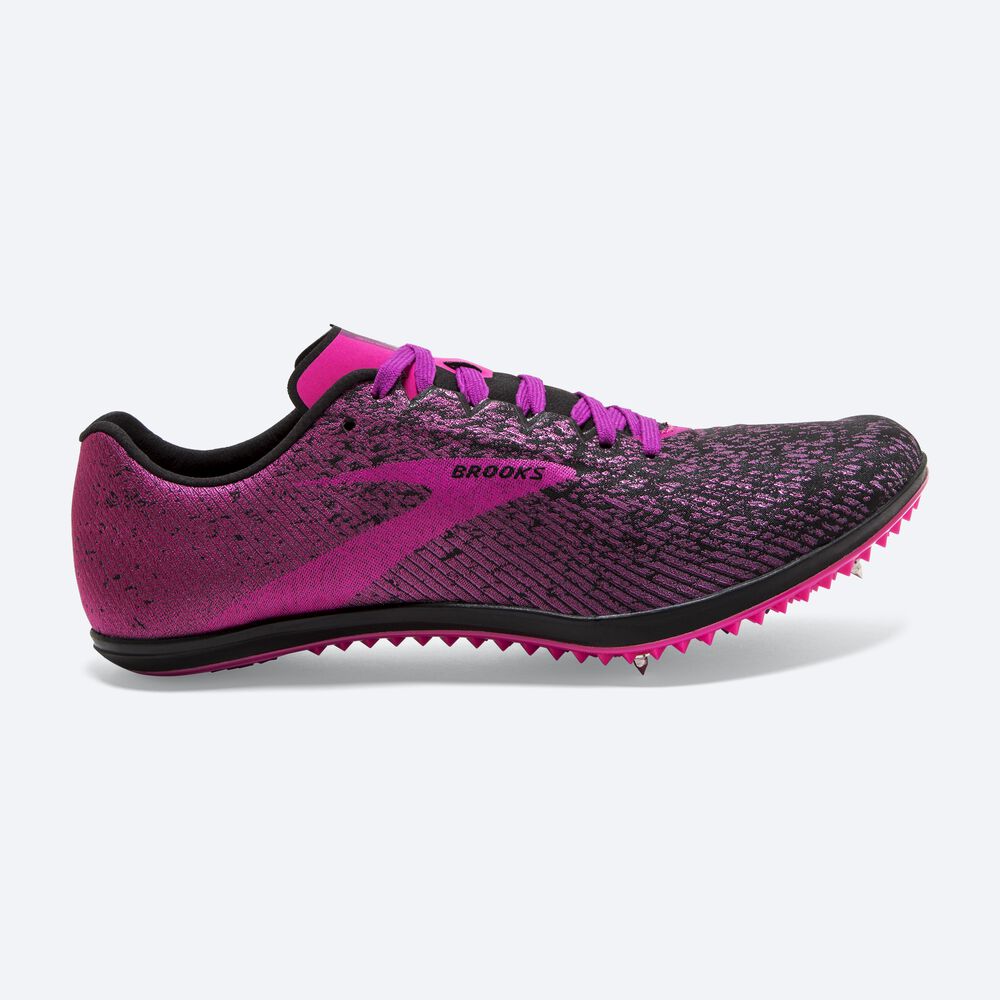 Brooks Mach 19 Spikskor Dam Svarta/Rosa | IPW-972084