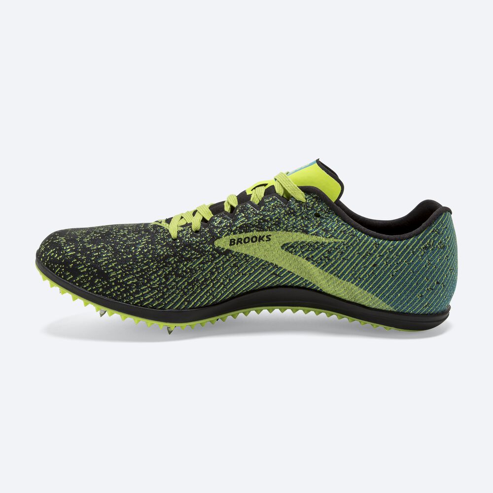 Brooks Mach 19 Spikskor Herr Svarta/Blå | HFZ-384205