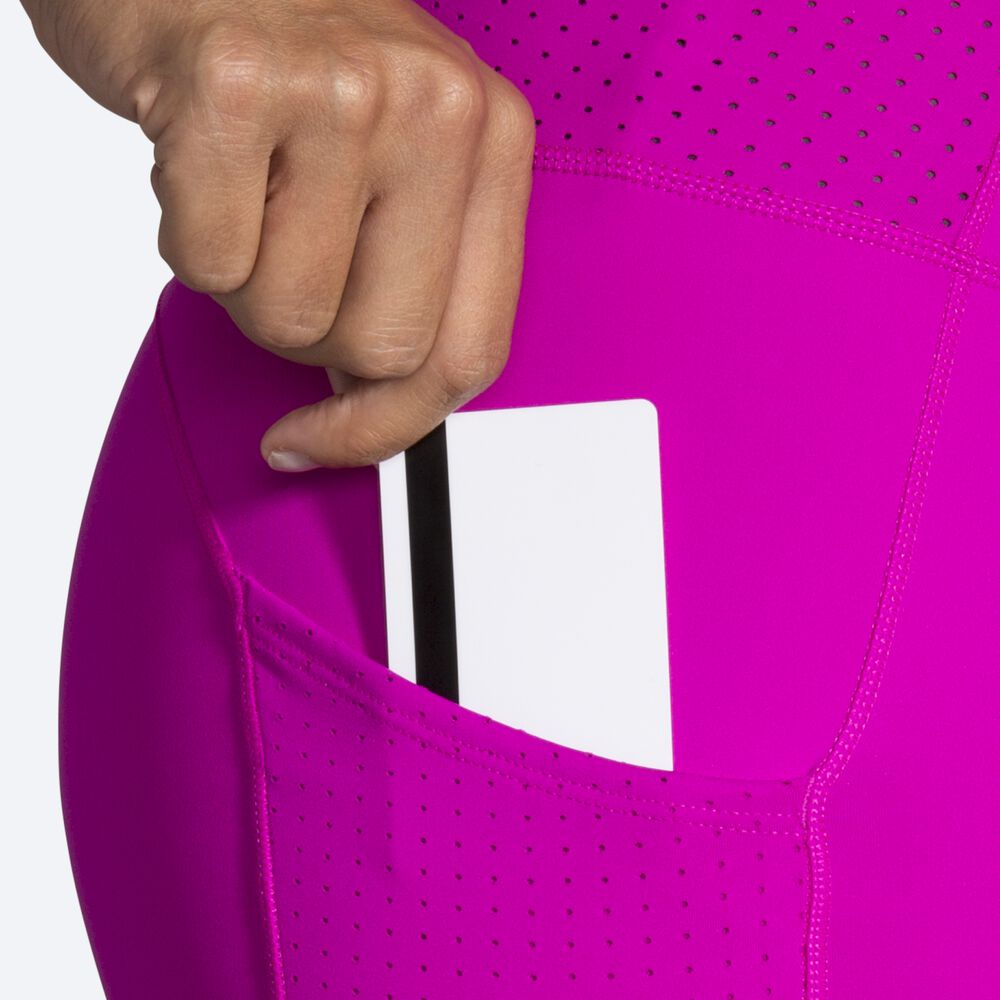 Brooks Method 1/2 Crop Tight Strumpbyxor Dam Rosa/Lila | KAT-645732