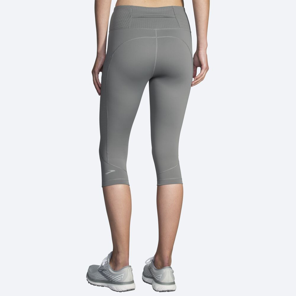 Brooks Method 1/2 Crop Tight Strumpbyxor Dam Grå | LIV-513420