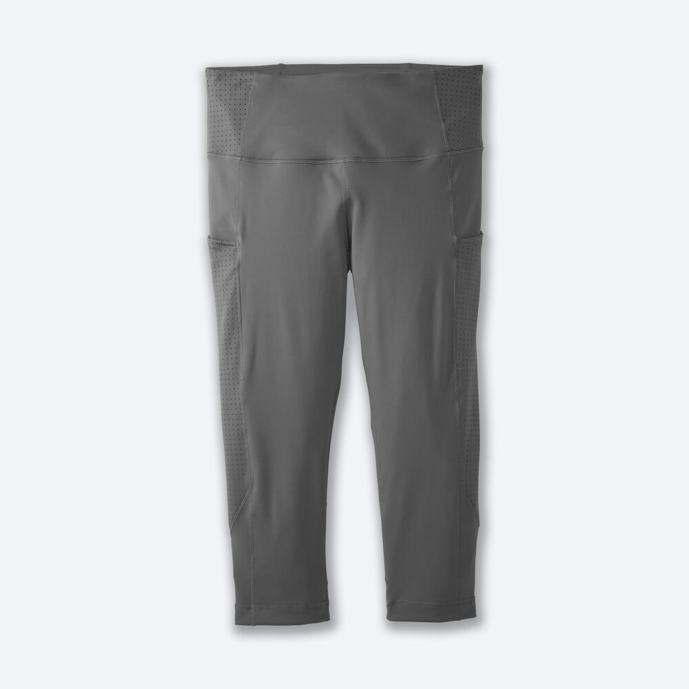 Brooks Method 1/2 Crop Tight Strumpbyxor Dam Grå | LIV-513420