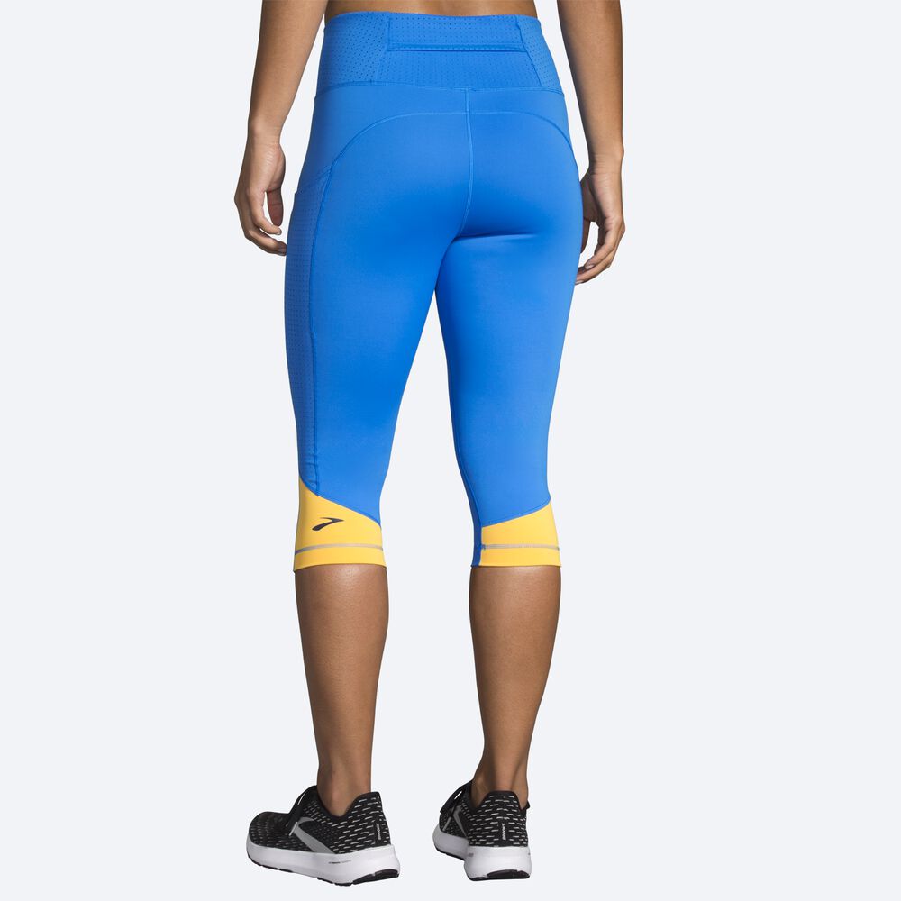 Brooks Method 1/2 Crop Tight Strumpbyxor Dam Blå | ORS-318476