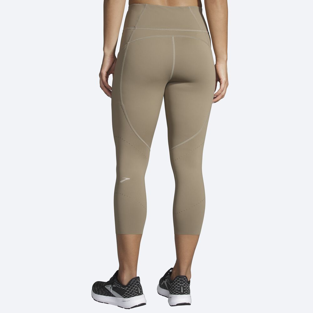 Brooks Method 3/4 Tight Strumpbyxor Dam Khaki | CIO-805149