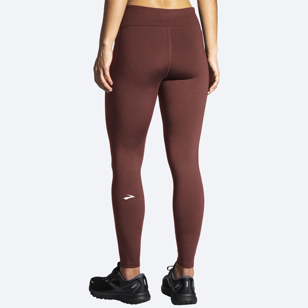 Brooks Moment Tight Strumpbyxor Dam Choklad | BOZ-038672