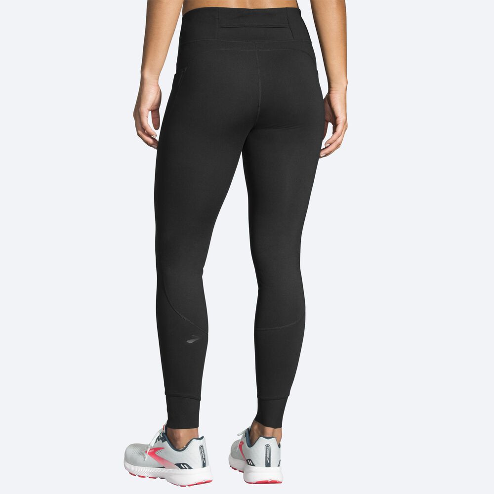 Brooks Momentum Thermal Tight Strumpbyxor Dam Svarta | AQD-723615