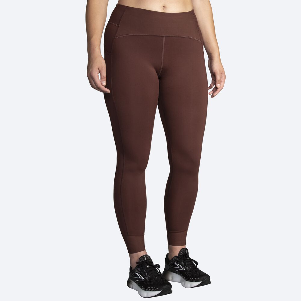 Brooks Momentum Thermal Tight Strumpbyxor Dam Choklad | FGY-361257