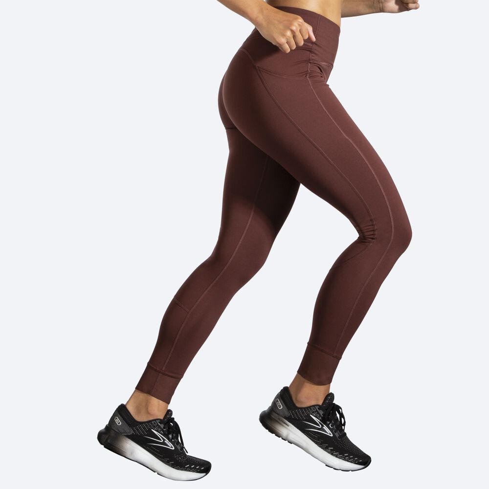 Brooks Momentum Thermal Tight Strumpbyxor Dam Choklad | FGY-361257