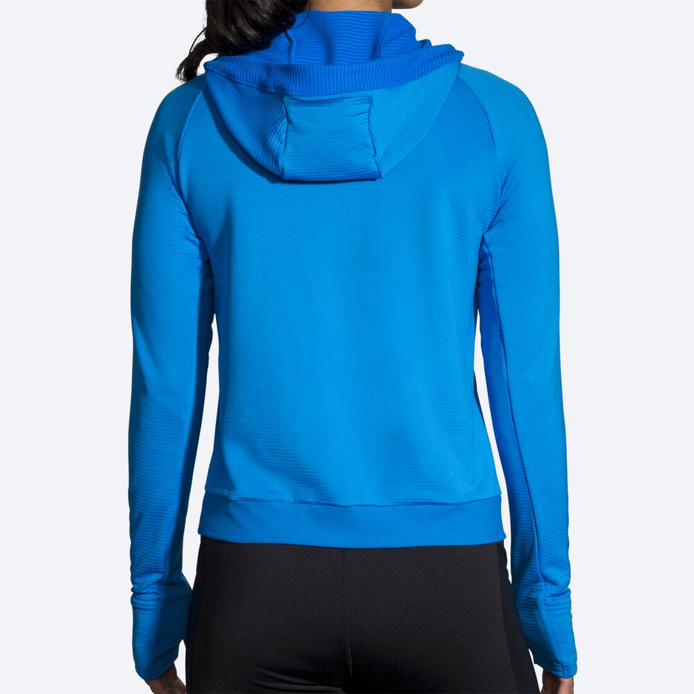 Brooks Notch Thermal Hoodie Dam Blå | UJP-183026