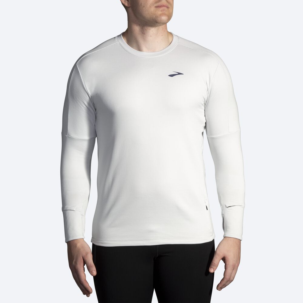 Brooks Notch Thermal Long Sleeve 2.0 T-shirt Herr Grå | AEZ-746130