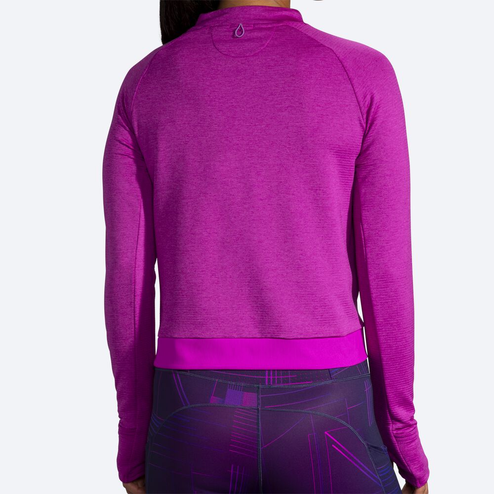 Brooks Notch Thermal Long Sleeve T-shirt Dam Rosa | BGL-896175