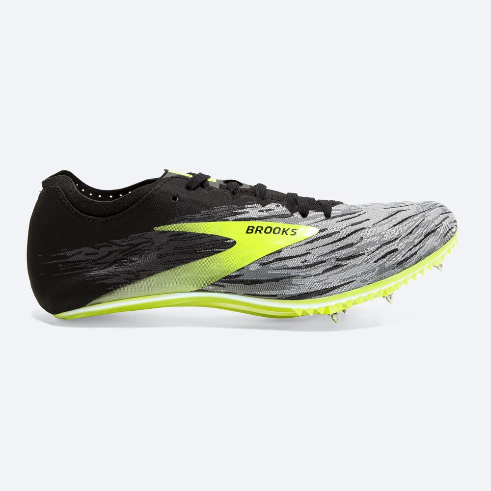 Brooks QW-K v4 Spikskor Herr Svarta/Grå | UAQ-259410