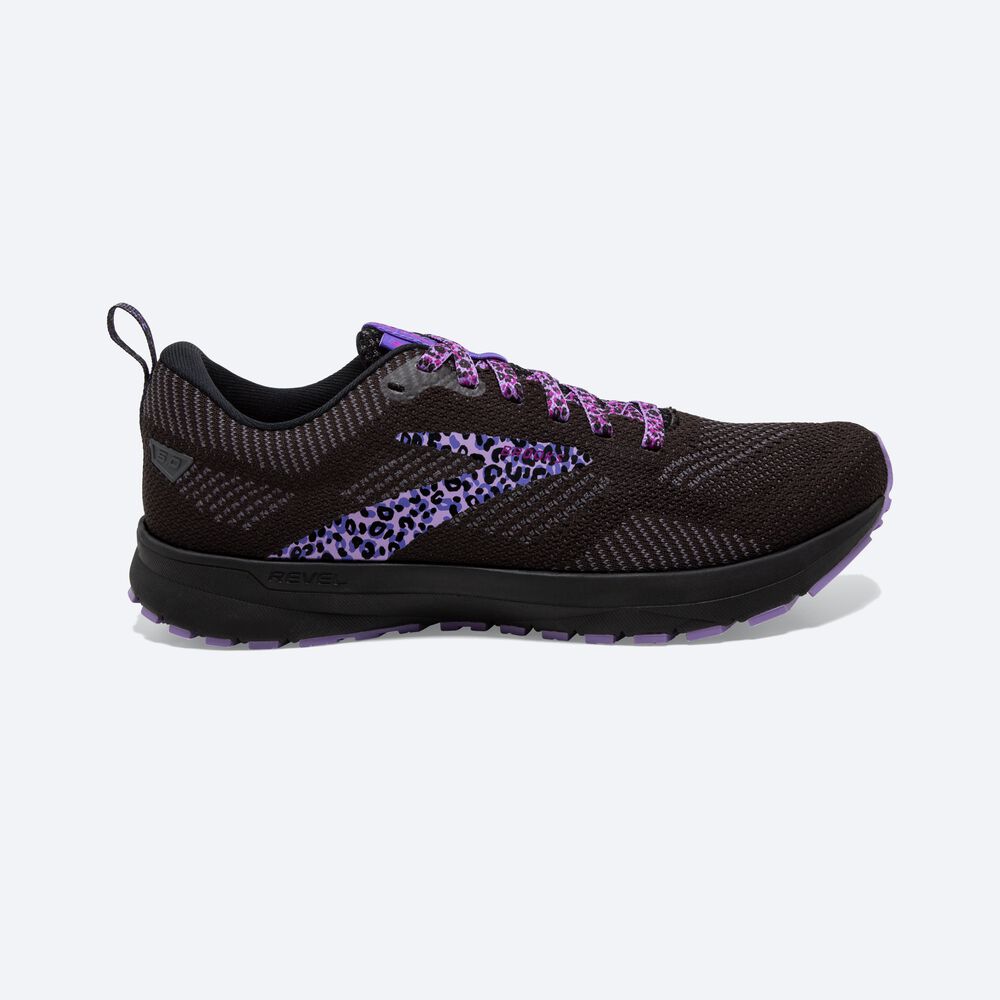 Brooks Revel 5 Löparskor Dam Svarta/Lila | WRV-894530