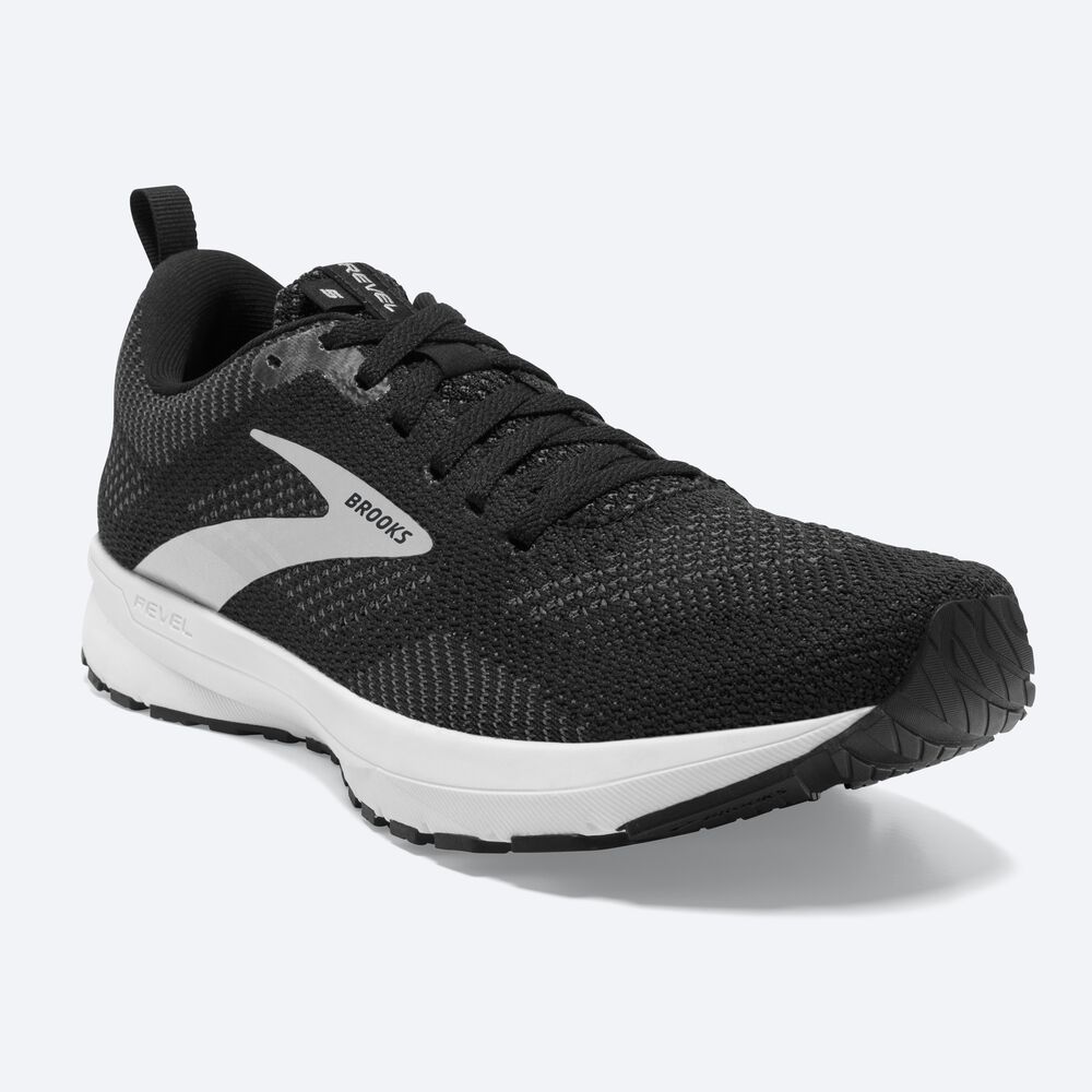 Brooks Revel 5 Löparskor Dam Svarta/Metal/Vita | BEO-845321