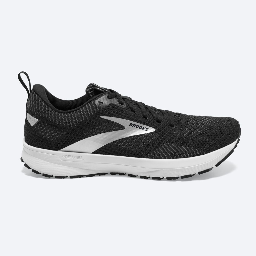 Brooks Revel 5 Löparskor Dam Svarta/Metal/Vita | BEO-845321