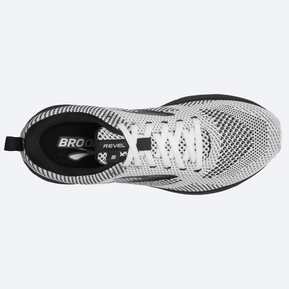 Brooks Revel 5 Löparskor Dam Vita/Svarta | BCO-469183