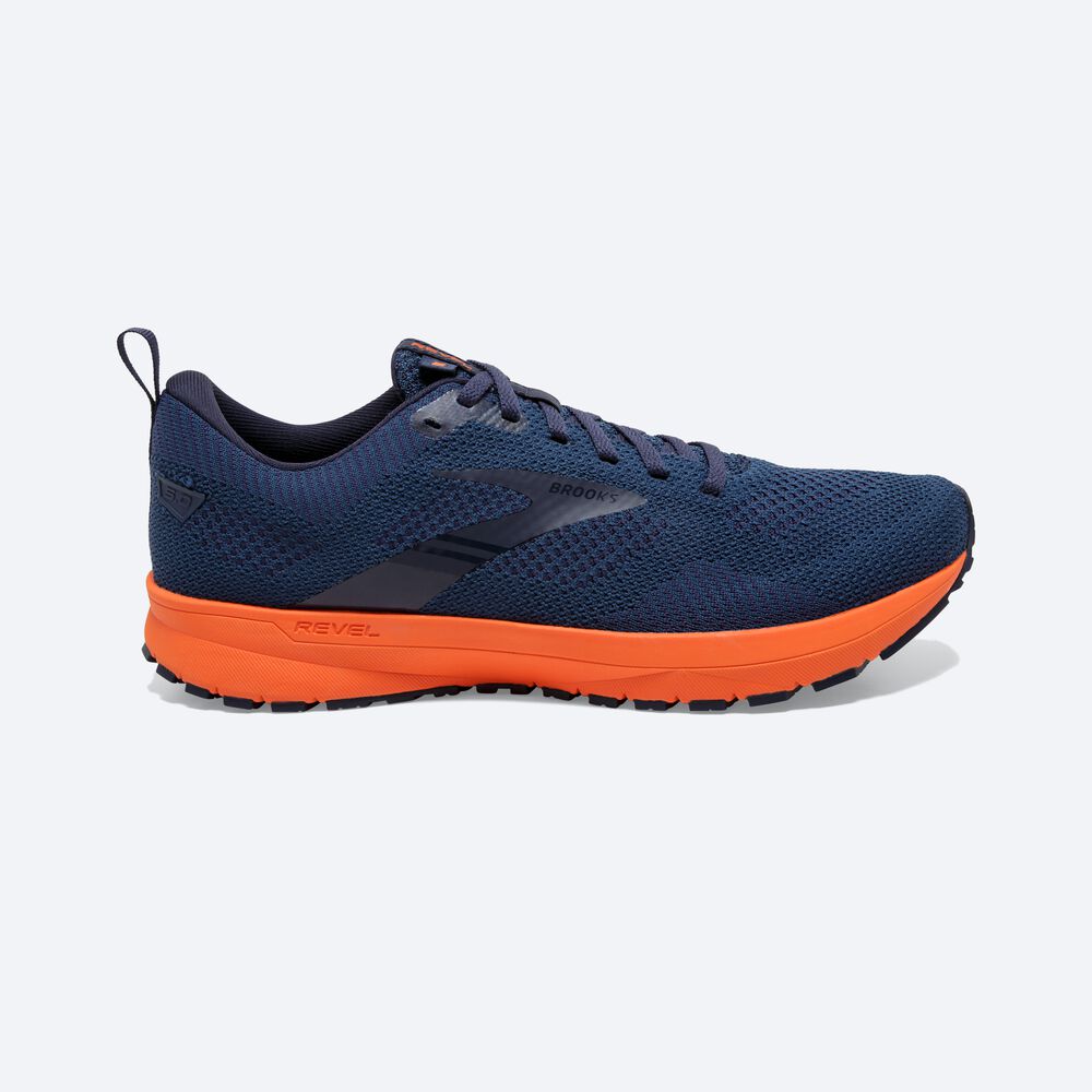 Brooks Revel 5 Löparskor Herr Bruna/Marinblå | WBU-931520