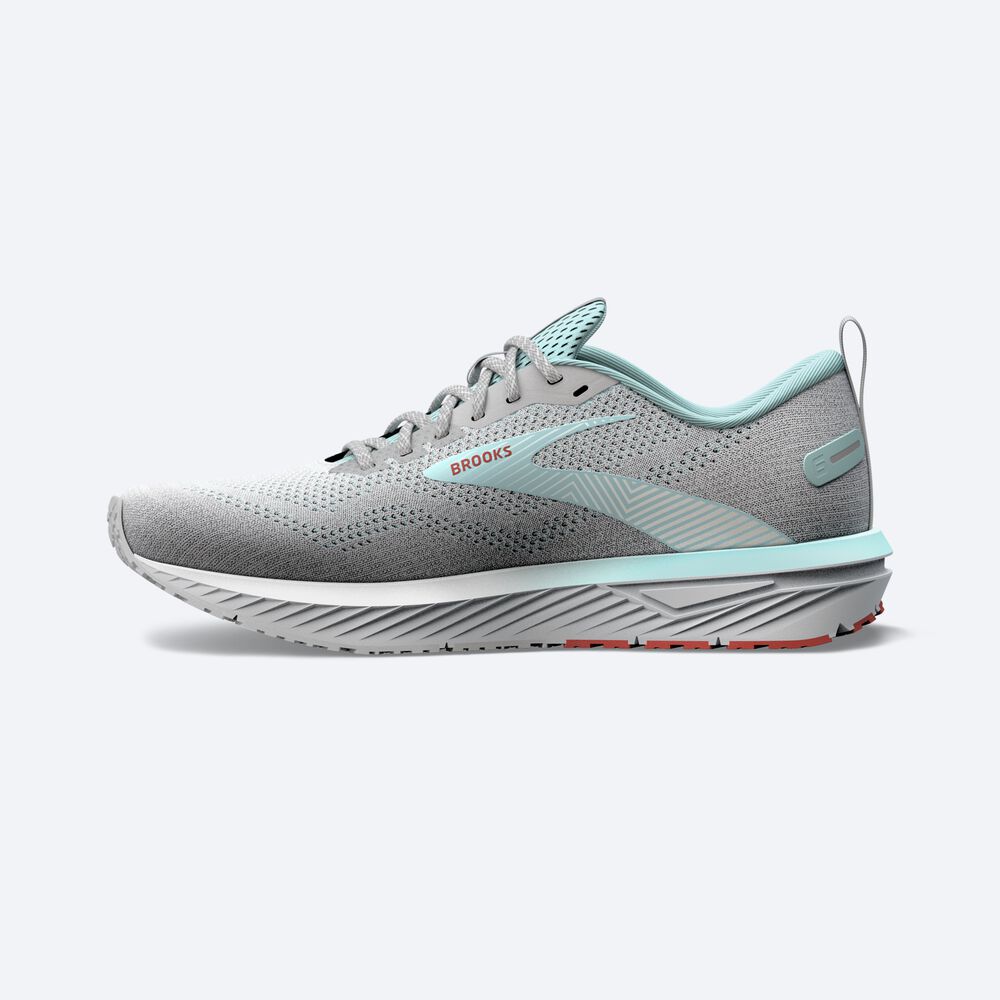 Brooks Revel 6 Löparskor Dam Grå/Blå | QTS-635294