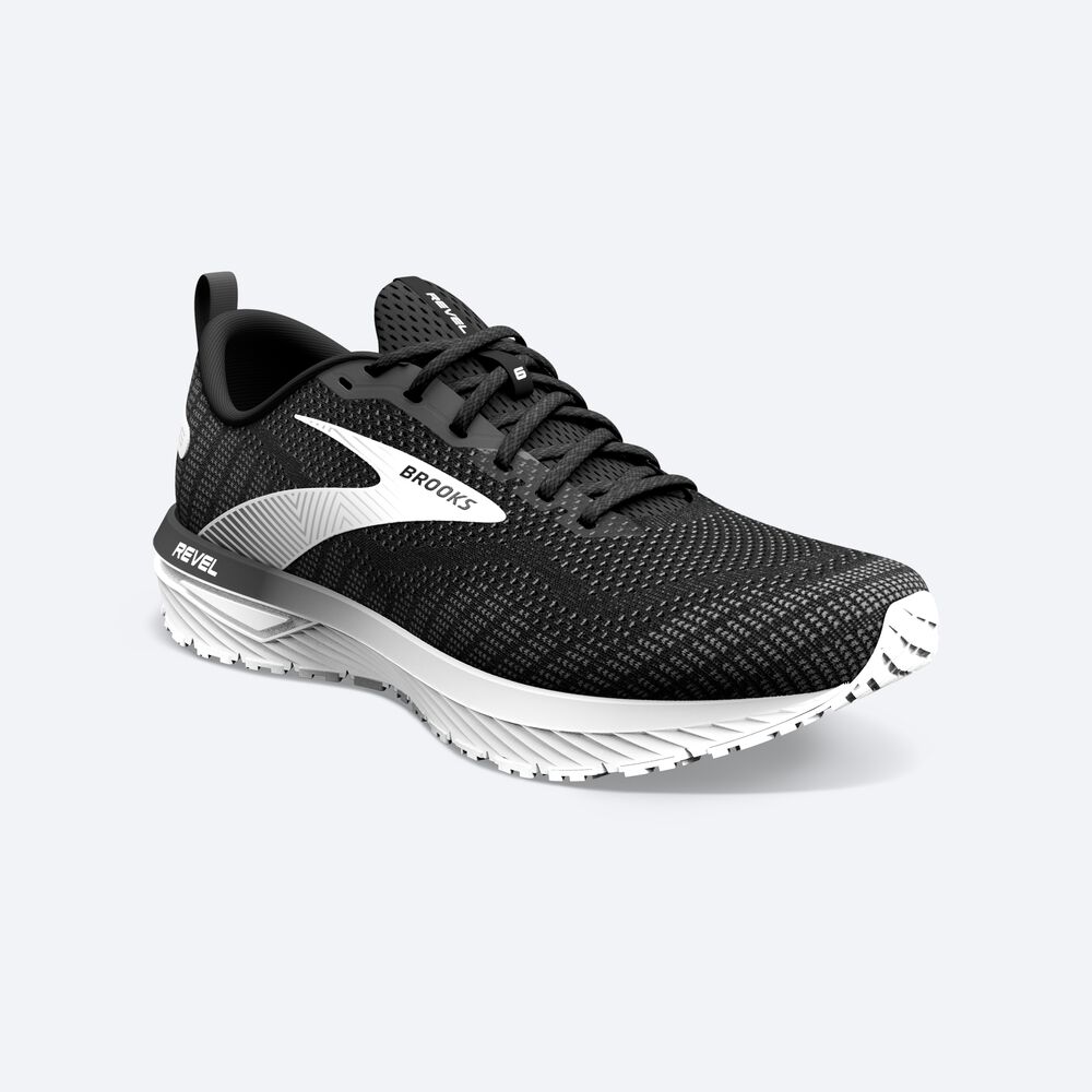 Brooks Revel 6 Löparskor Dam Svarta/Vita | YLM-561023