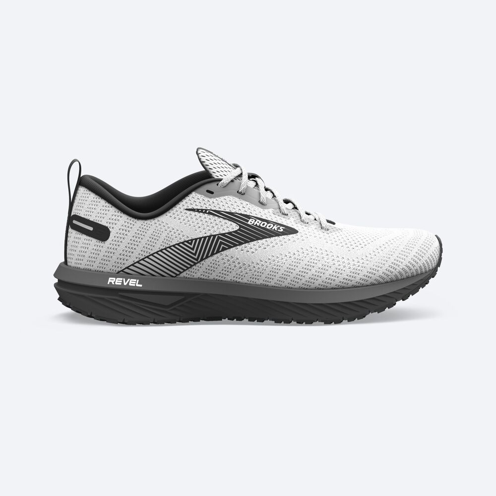 Brooks Revel 6 Löparskor Herr Vita/Svarta | VPT-768194