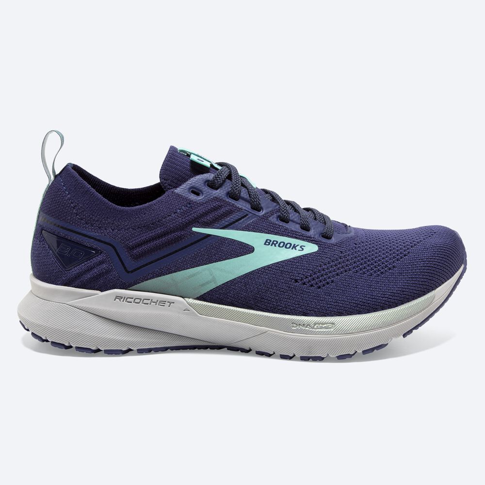 Brooks Ricochet 3 Löparskor Dam Marinblå/Blå | CZR-840396