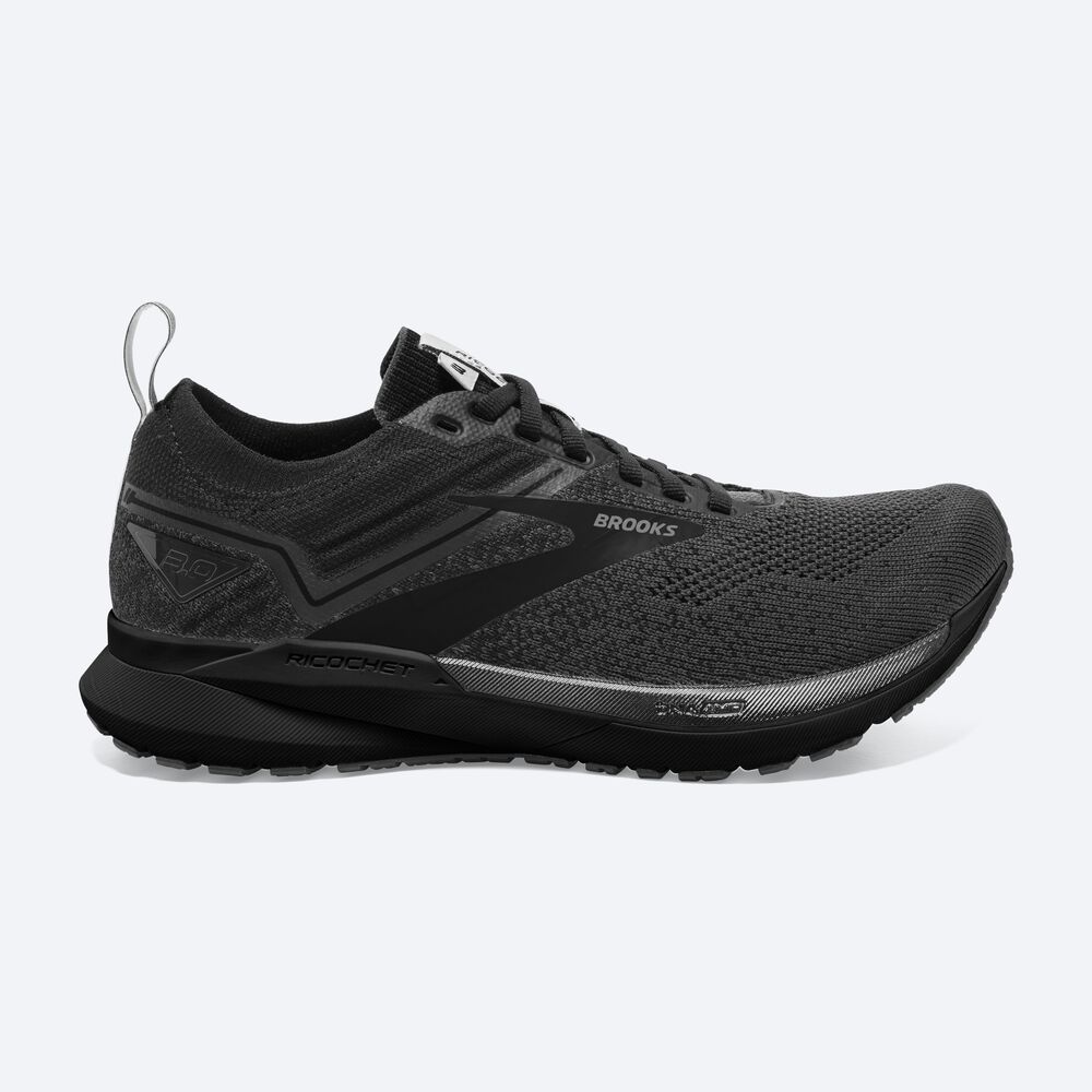 Brooks Ricochet 3 Löparskor Dam Svarta | MDJ-327964