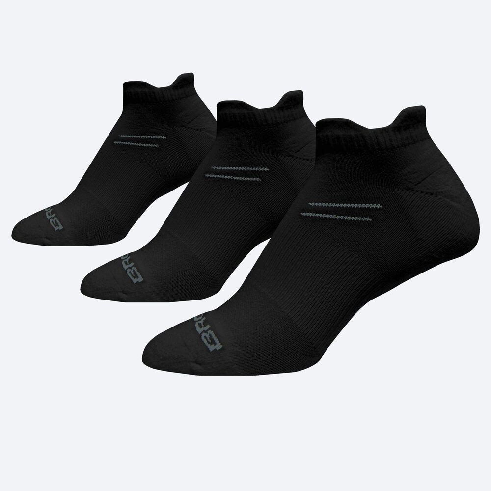 Brooks Run-In 3-Pack Strumpor Dam Svarta | CUF-465198