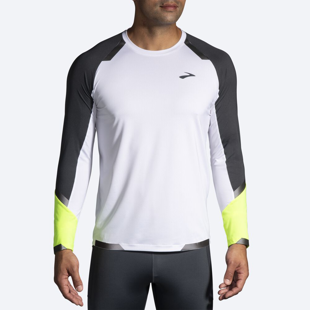 Brooks Run Visible Long Sleeve T-shirt Herr Vita | LTH-452618