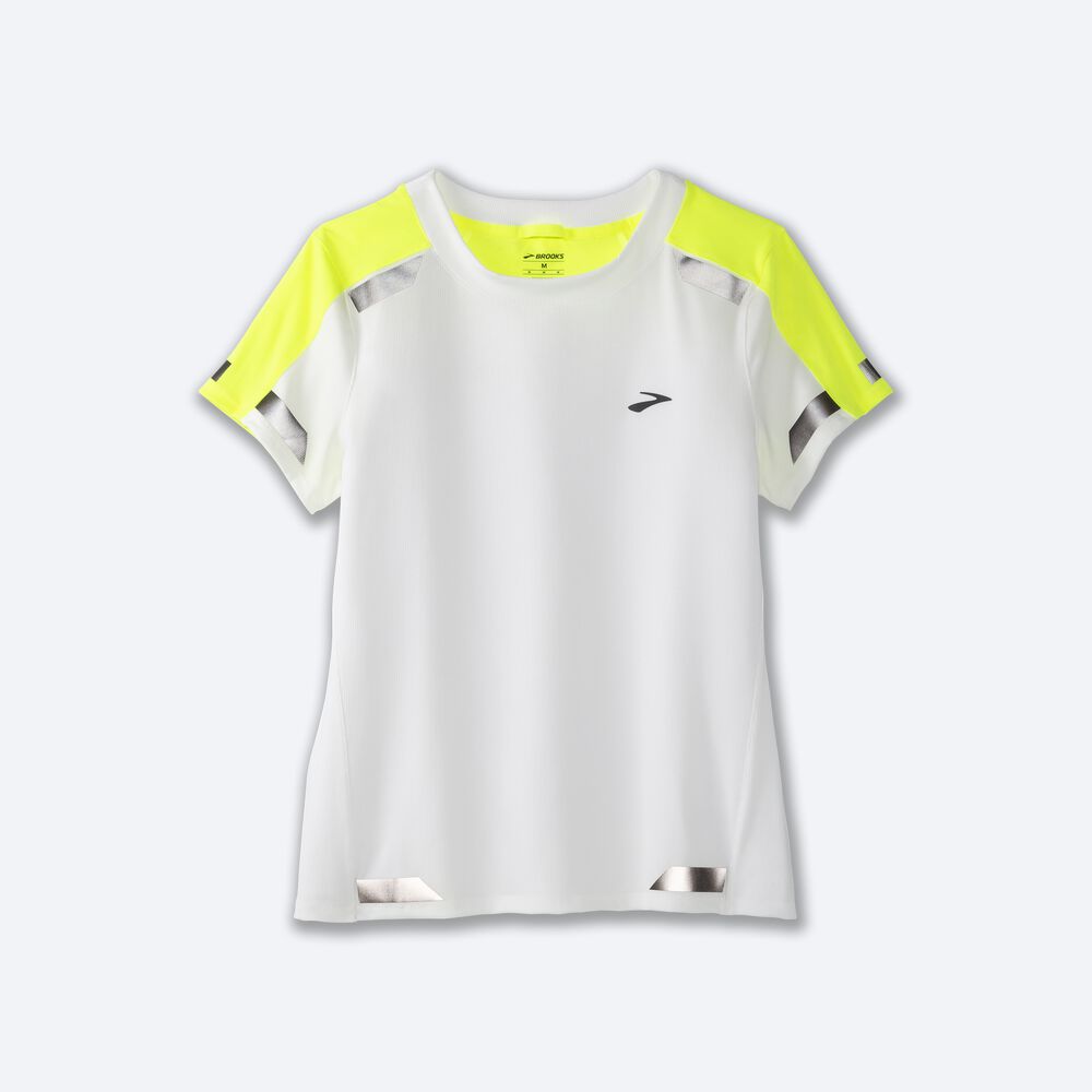 Brooks Run Visible Short Sleeve T-shirt Dam Vita | ETR-218674