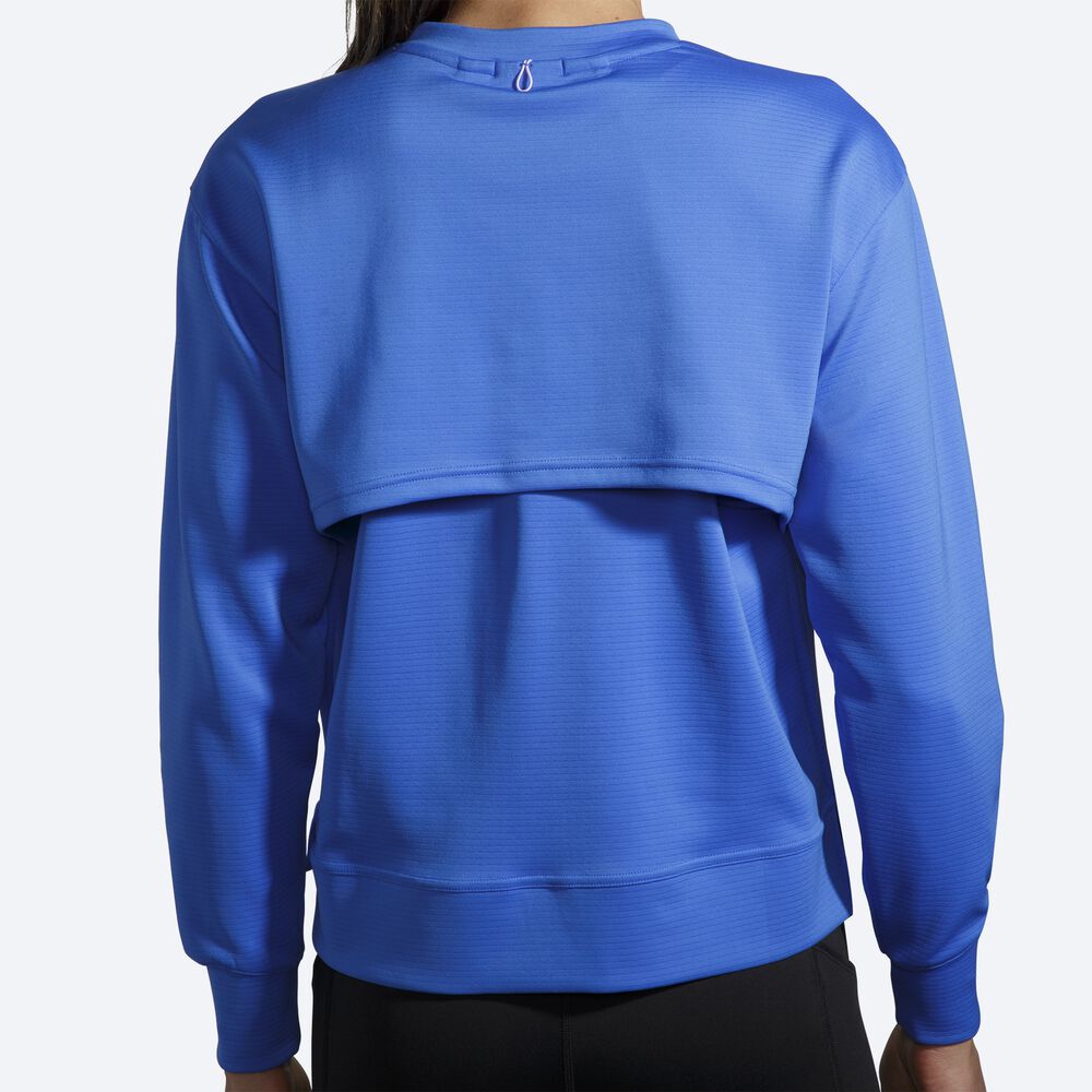 Brooks Run Within Sweatshirt Dam Blå | KJE-094261