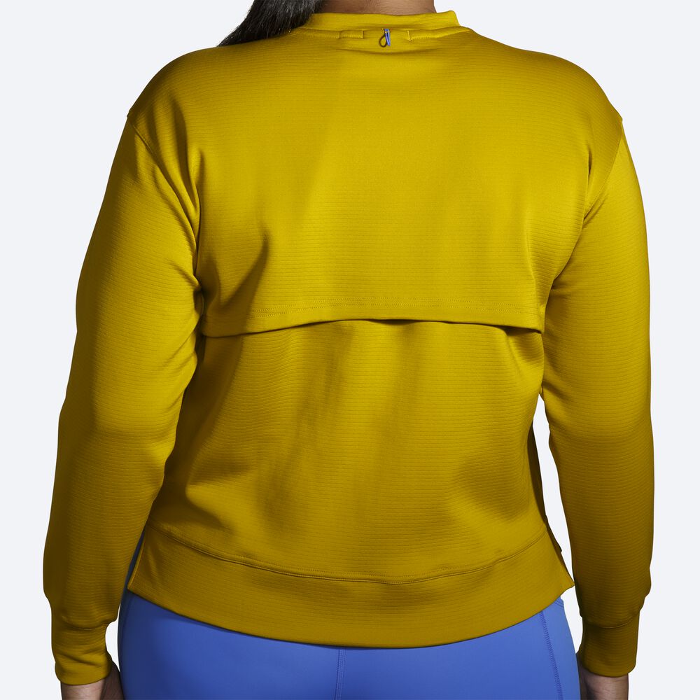 Brooks Run Within Sweatshirt Dam Guld | BEL-869247