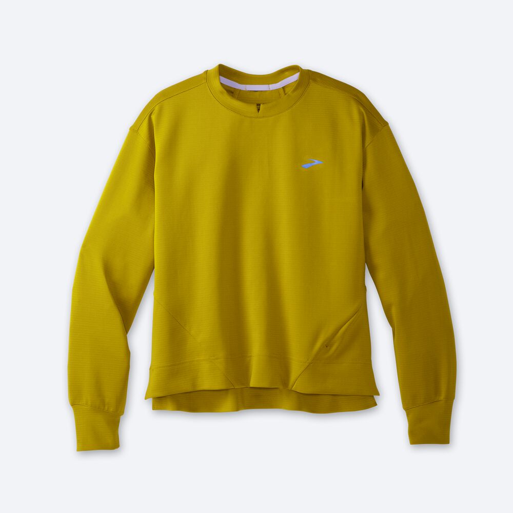 Brooks Run Within Sweatshirt Dam Guld | BEL-869247