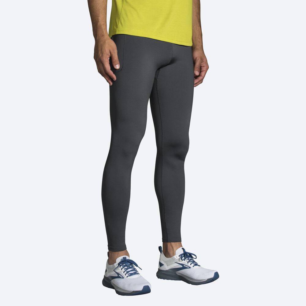 Brooks Source Tight Strumpbyxor Herr Grå | ORM-067132