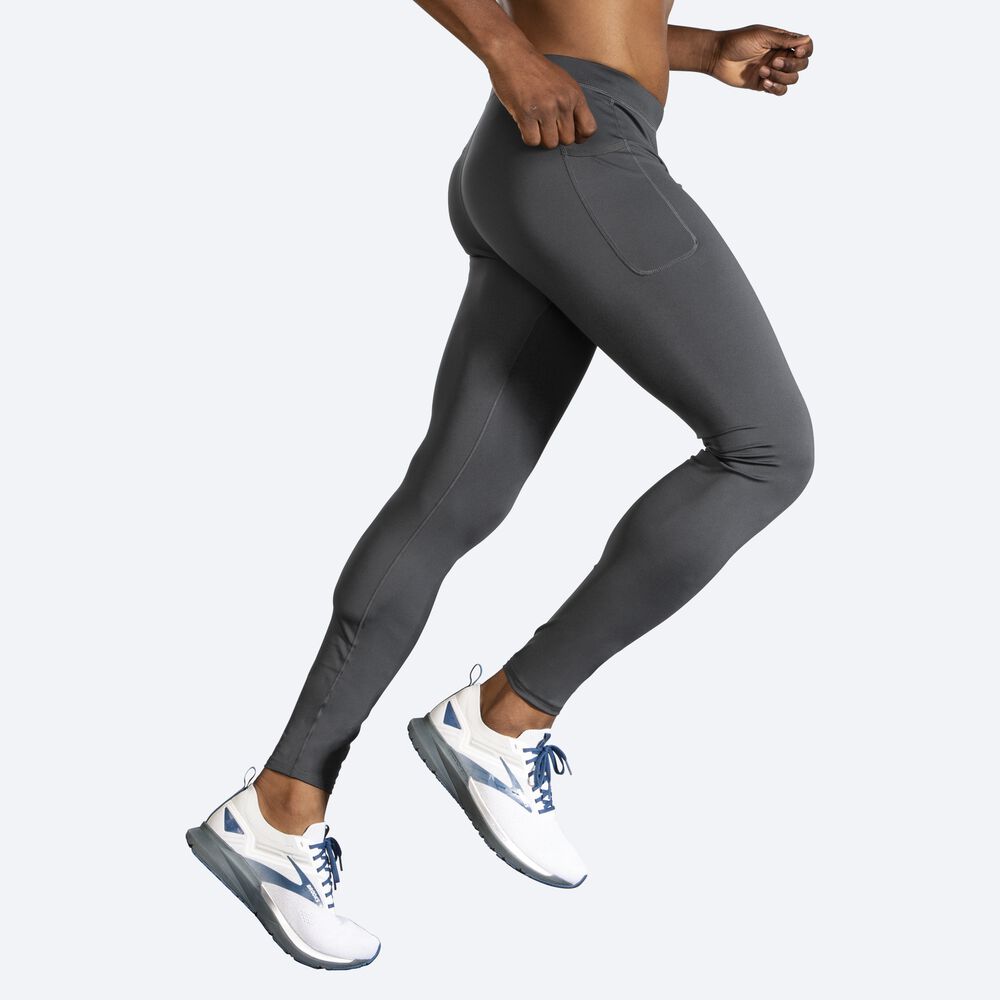 Brooks Source Tight Strumpbyxor Herr Grå | ORM-067132