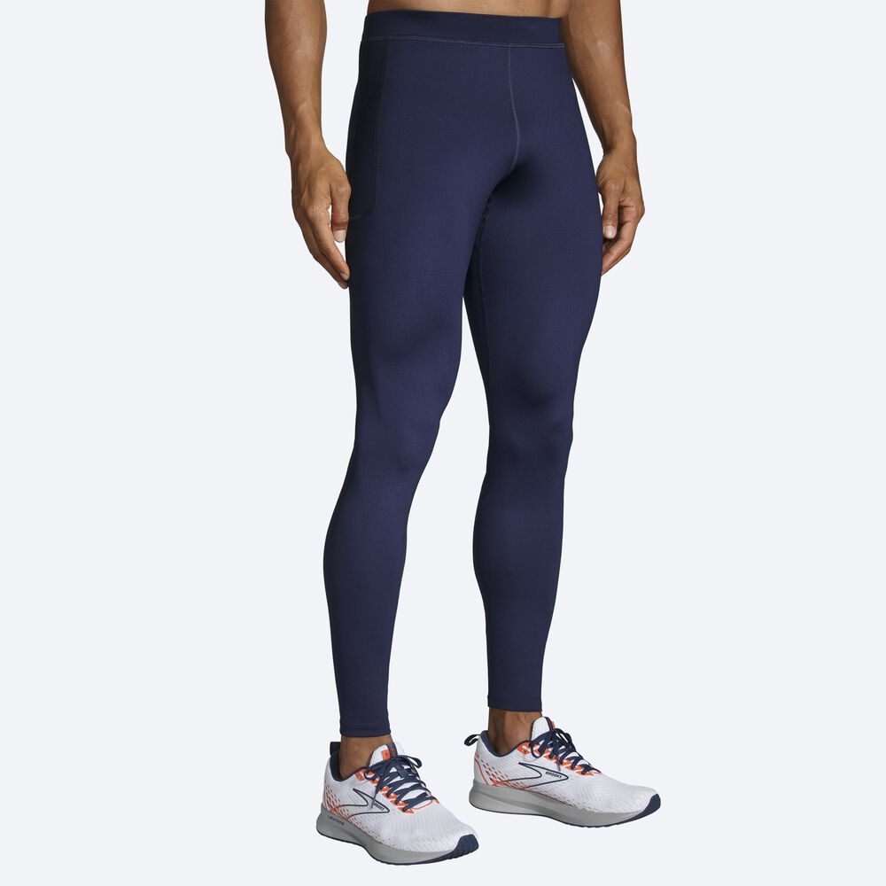 Brooks Source Tight Strumpbyxor Herr Marinblå | KUG-078943