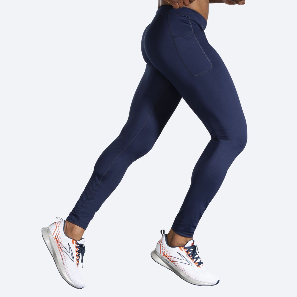 Brooks Source Tight Strumpbyxor Herr Marinblå | KUG-078943