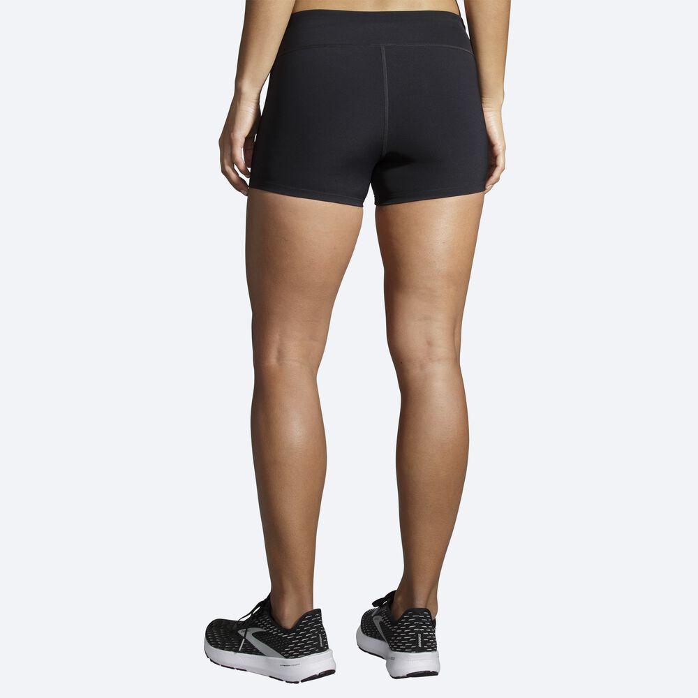 Brooks Speedwork Short Tight Strumpbyxor Dam Svarta | DZC-871042