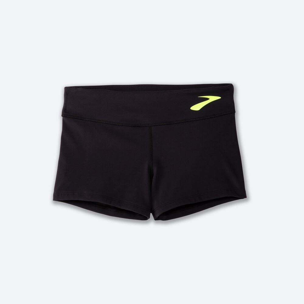 Brooks Speedwork Short Tight Strumpbyxor Dam Svarta | LPY-032679