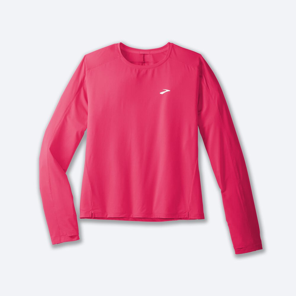 Brooks Sprint Free Long Sleeve 2.0 T-shirt Dam Rosa | BXF-712453